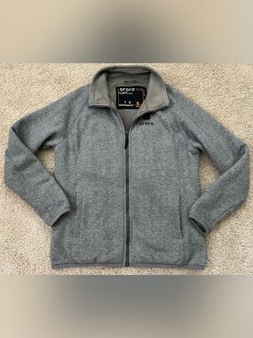 Ororo Women’s Small Heated Jacket With Battery Full Zip Fleece Gray Coat